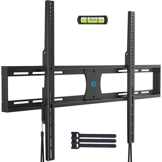 Low Profile Fixed TV Wall Mount Bracket for Most 42-90 Inch LCD OLED QLED 4K Plasma Flat Curved Screen TVs, Max 800x600mm, Fits 16 to 24 inch Wood Studs, Holds up to132lbs