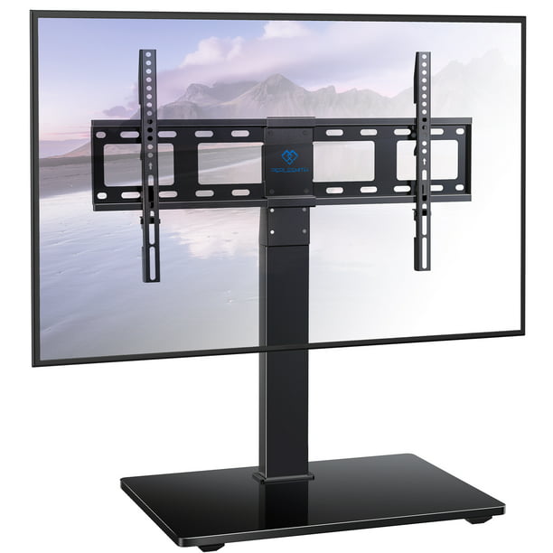 TV Stand Mount, Table Top TV Stand for 37 to 70 inch LCD LED TVs, Height Adjustable Universal Swivel TV Stand with Tempered Glass Base, Max 600x400mm - Walmart.com