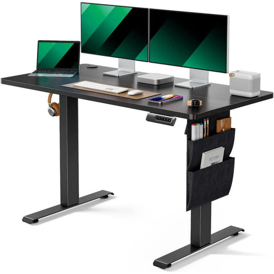 48x24 Inch Electric Standing Desk Adjustable Height with Storage Bag, Ergonomic Computer Stand Up Desk Table with Headphone Hook for Home Office - Walmart.com