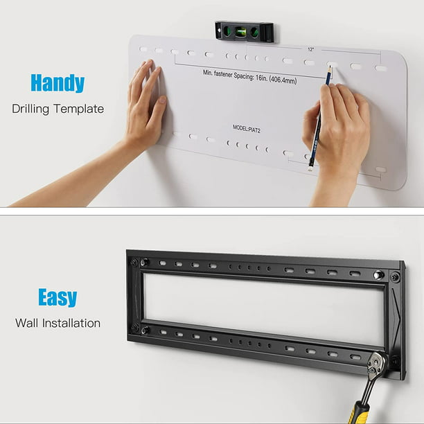 Tilt TV Wall Mount Bracket Extentable for Most 50-90 inch 4K OLED QLED LCD LED Flat and Curved TVs up to 165 lbs, Max 600x400mm, Fits 16 to 24 Inch Wood Stud Spacing