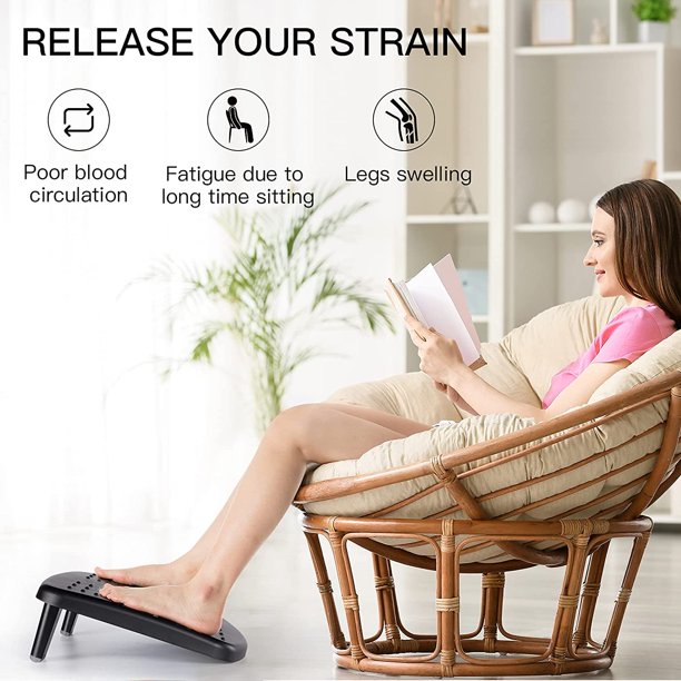 Footrest Under Desk Foot Rest with 2 Adjustable Heights, Feet Support for Chair with Massage Surface for Maximum Comfort in Office, Home - Walmart.com