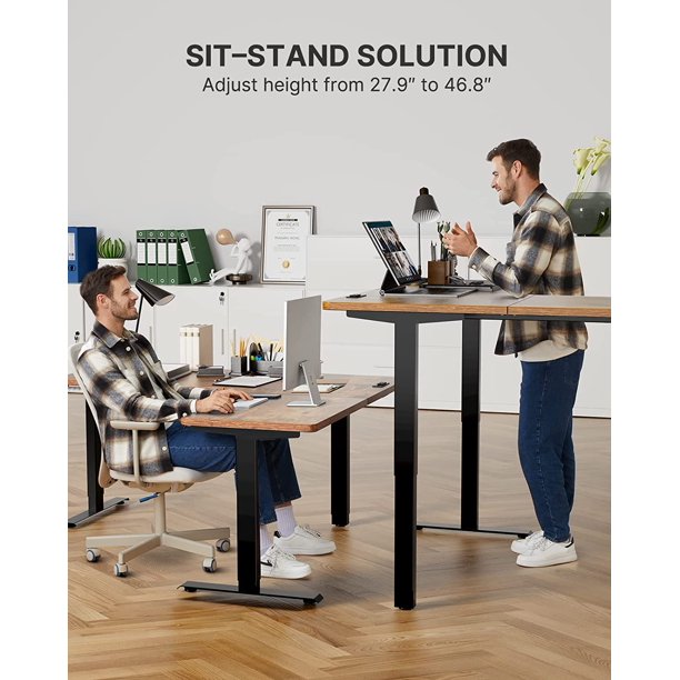 Electric Standing Desk 63x28 Inch Adjustable Height with 4-in 1 Electical Outlet, L Shaped Computer Stand Up Table Desk with Headphone Hook for Home Office - Walmart.com