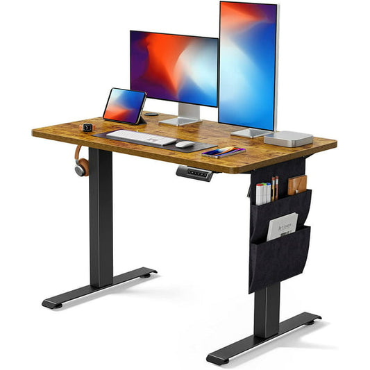 40x24 Inch Electric Standing Desk Adjustable Height with Storage Bag, Ergonomic Computer Stand Up Desk Table with Headphone Hook for Home Office - Walmart.com