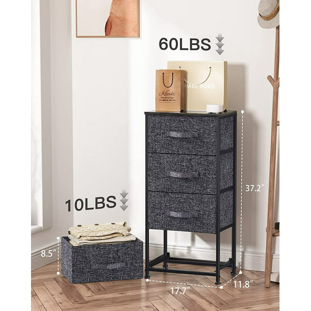 4 Drawer Fabric Dresser Storage Tower, Dresser Chest with Wood Top, Removable Storage Cabinet, Organizer Unit for Closets Bedroom Nursery Room Hallway - Walmart.com